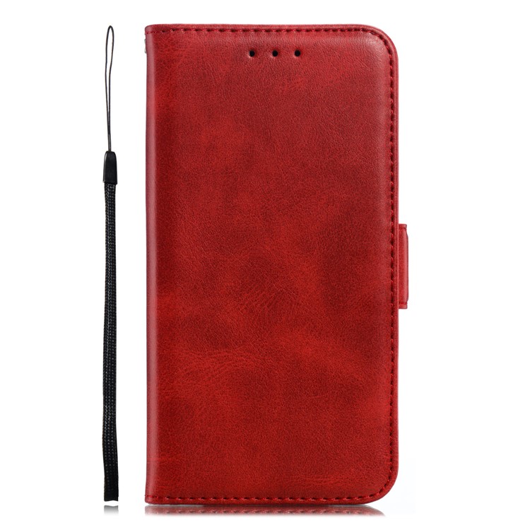 Leather Wallet Stand Flip Phone Case Cover for iPhone XS / iPhone X - Red-2