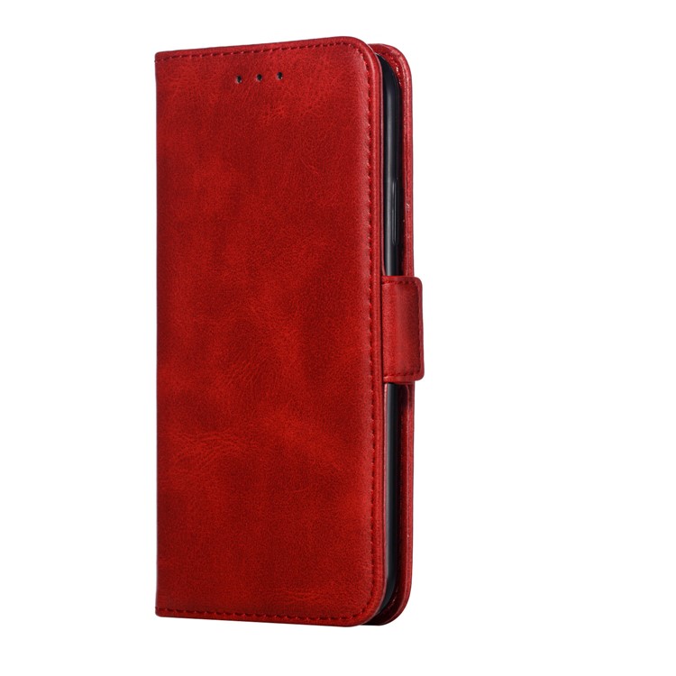 Leather Wallet Stand Flip Phone Case Cover for iPhone XS / iPhone X - Red-4