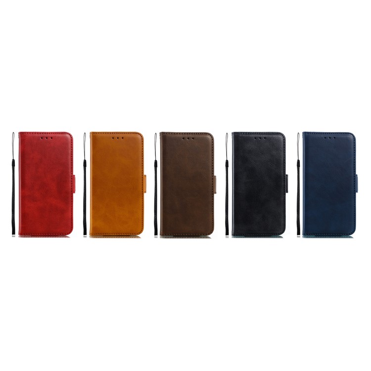 Leather Wallet Stand Flip Phone Case Cover for iPhone XS Max 6.5 inch - Black-15