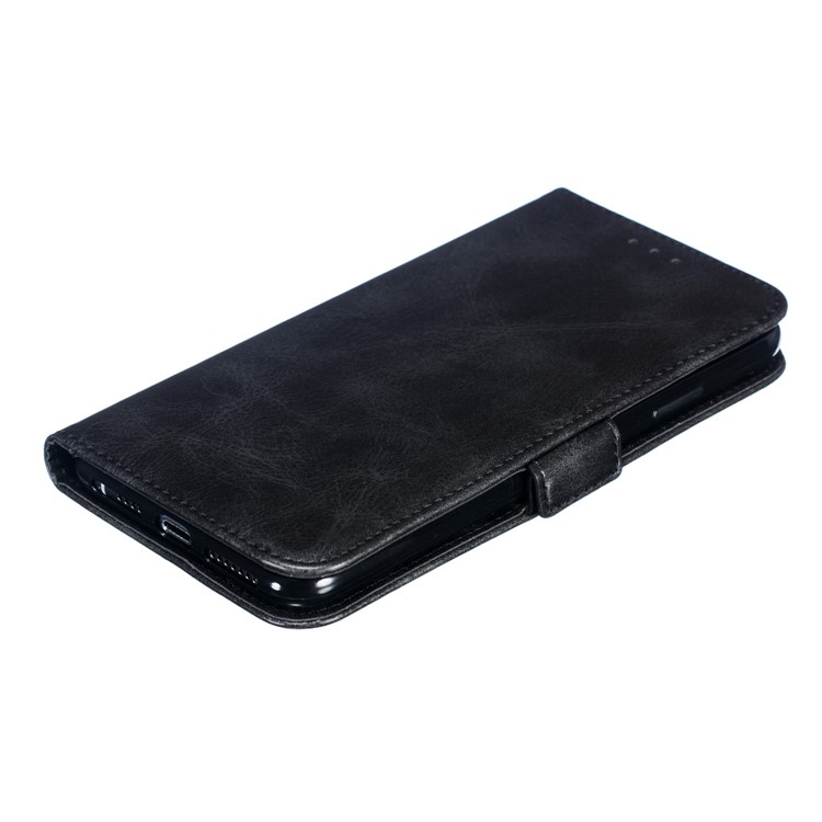 Leather Wallet Stand Flip Phone Case Cover for iPhone XS Max 6.5 inch - Black-6