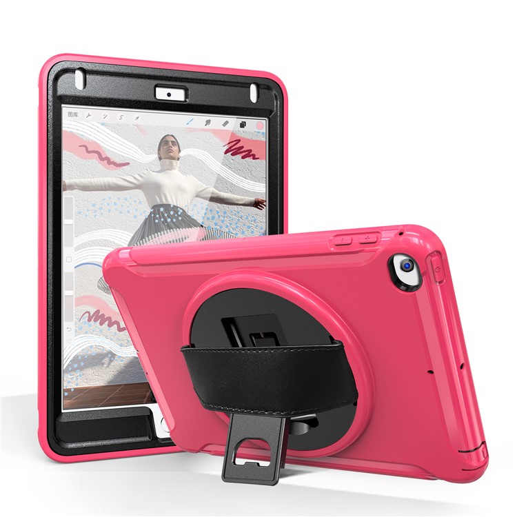 

3 Layer Multi-functions TPU + PC Hybrid Case for iPad mini 4 / mini (2019) - Rose, iPad mini 4