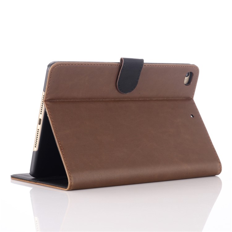 Crazy Horse Texture Retro Leather Flip Case for iPad mini (2019) 7.9 inch - Coffee-11