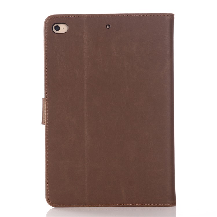 Crazy Horse Texture Retro Leather Flip Case for iPad mini (2019) 7.9 inch - Coffee-2