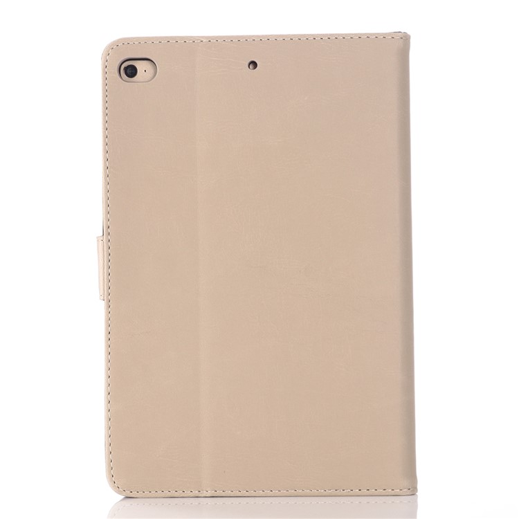 Crazy Horse Texture Retro Leder Flip Hülle Für Ipad Mini (2019) 7,9 Zoll - Beige-2