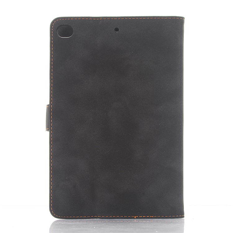 Retro Style Matte Leather Smart Tablet Case for iPad mini (2019) 7.9 inch/mini 4 - Black-2