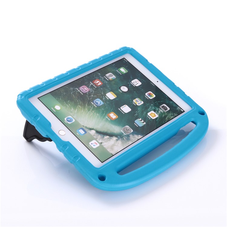 For iPad 9.7-inch (2018)/9.7-inch (2017)/Pro 9.7 inch (2016)/mini (2019) 7.9 inch Shockproof EVA Lotus Stand Tablet Case - Blue-5