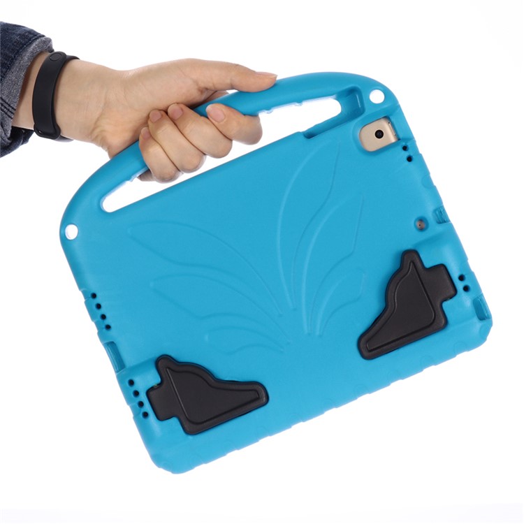 For iPad 9.7-inch (2018)/9.7-inch (2017)/Pro 9.7 inch (2016)/mini (2019) 7.9 inch Shockproof EVA Lotus Stand Tablet Case - Blue-8