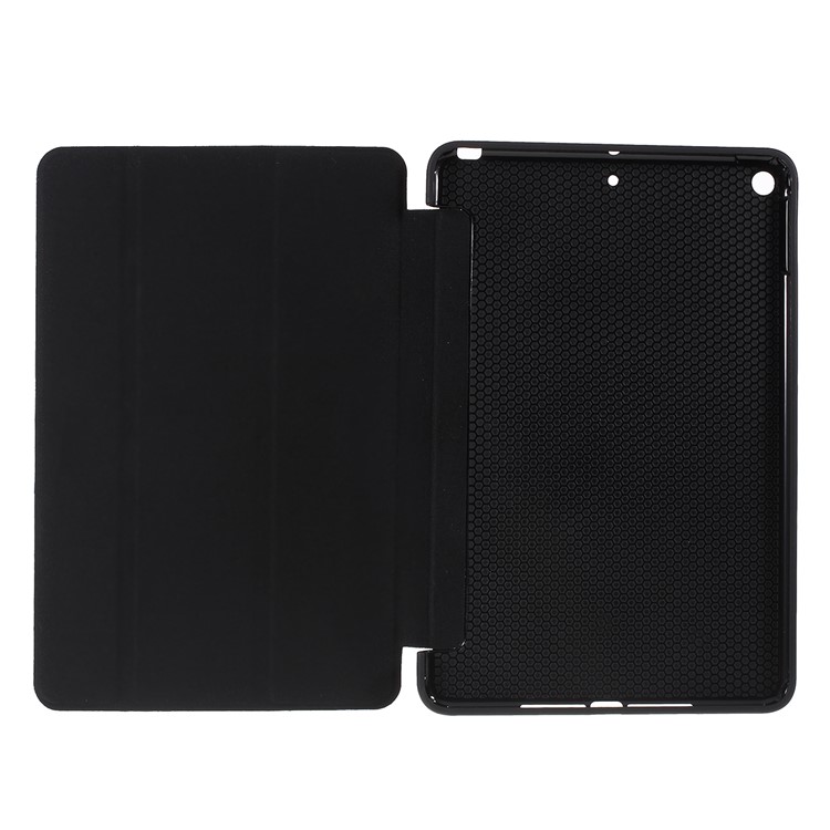 Tri-fold Leather Stand Shell Cover Shell for iPad mini (2019) 7.9 inch - Black-10