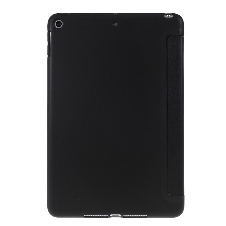 Tri-fold Leather Stand Shell Cover Shell for iPad mini (2019) 7.9 inch - Black-2