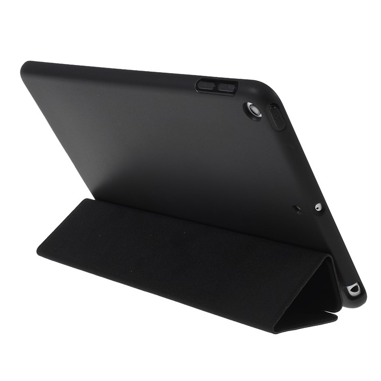 Tri-fold Leather Stand Shell Cover Shell for iPad mini (2019) 7.9 inch - Black-6