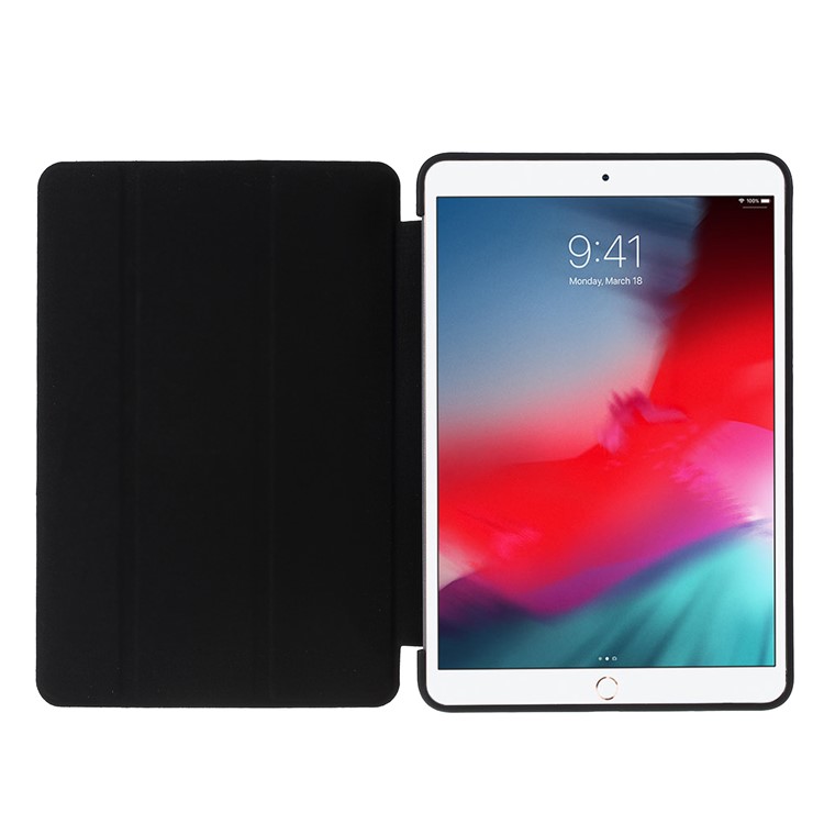 Tri-fold Leather Stand Shell Cover Shell for iPad mini (2019) 7.9 inch - Black-9