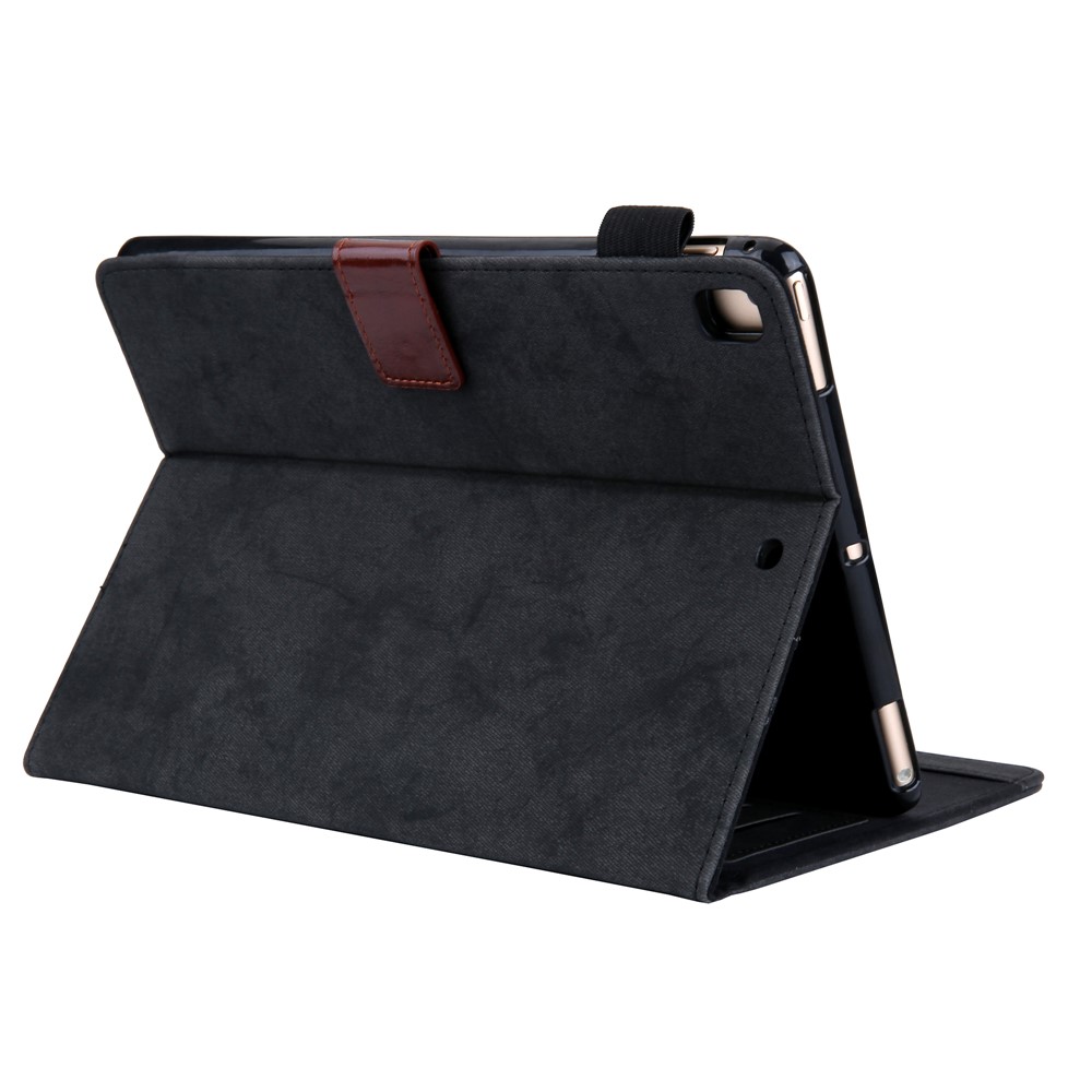 Business Style Auto Wake & Sleep Leather Case with Card Storage for iPad 9.7 (2018)/(2017) /Pro 9.7 inch / Air 2 /Air (2013) - Black-6