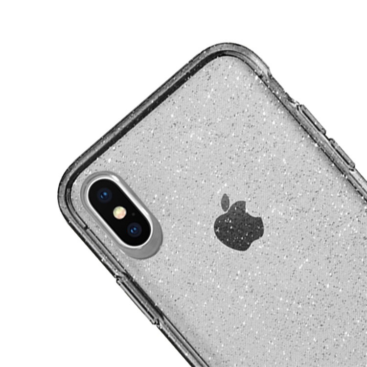 NXE Shiny Series Transparent TPU Phone Cover Case for iPhone XS/X-4