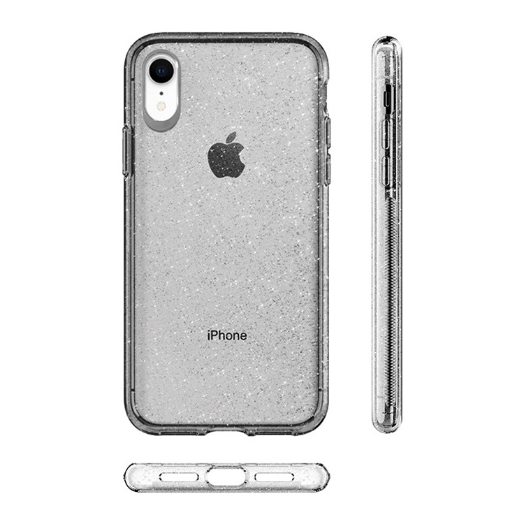 NXE Transparent TPU Phone Cover Case for iPhone XR 6.1 inch - Grey-5