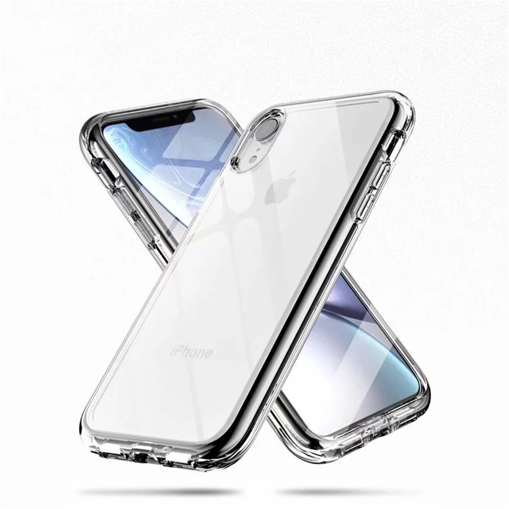 

Transparent Anti-Drop PC + TPU Hybrid Cell Phone Case for iPhone XR 6.1 inch - Transparent, iPhone XR 6.1 inch