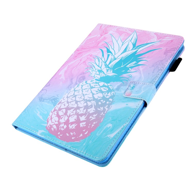 Pattern Printing Card Slots Leather Phone Case Cover for iPad Pro 11-inch (2018) - Pineapple-3