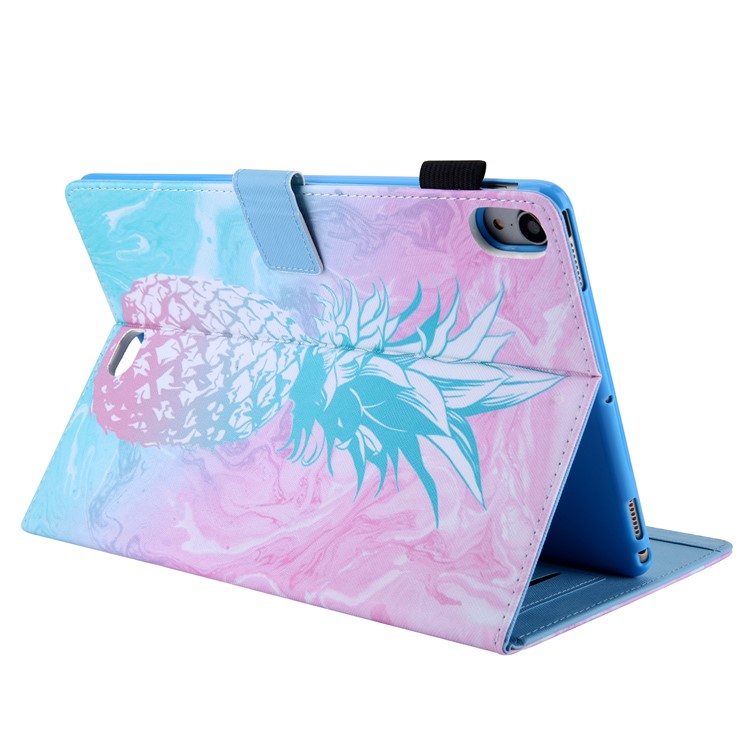 Pattern Printing Card Slots Leather Phone Case Cover for iPad Pro 11-inch (2018) - Pineapple-5