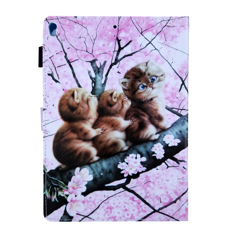 Pattern Printing Leather Flip Tablet Case for iPad Air 10.5 inch (2019) - Three Kittens-5