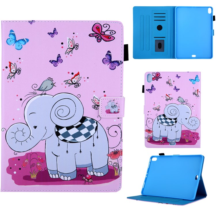 Pattern Printing Leather Flip Tablet Case for iPad Pro 11-inch (2018) - Elephant-1