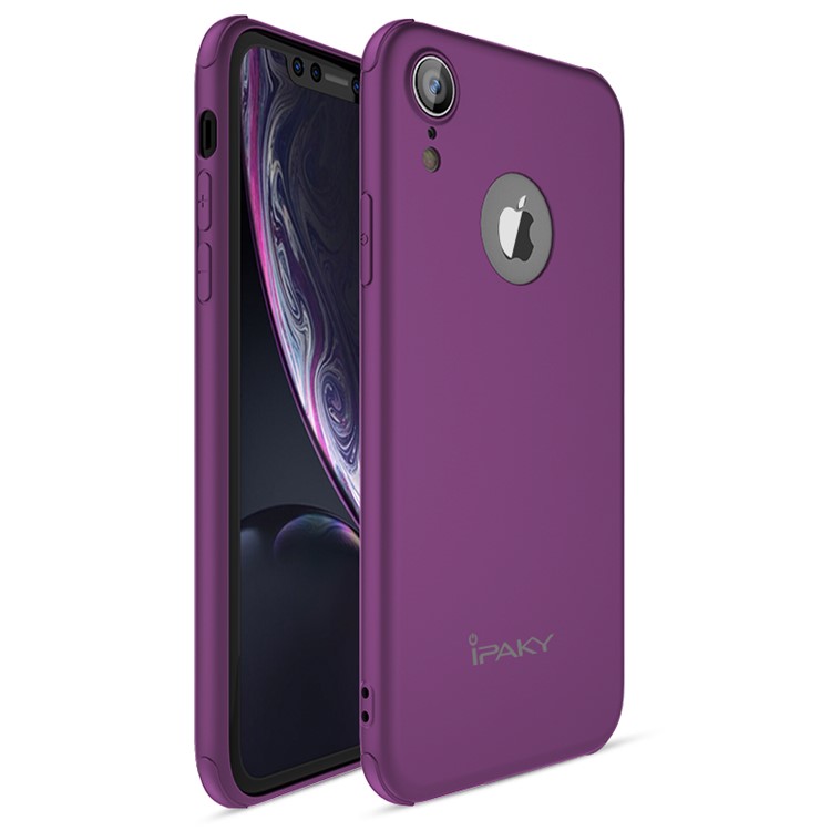 

Серия IPAKY Galaxy Для Iphone XR Прорезиненная Крышка Корпуса Телефона ТПУ - Пурпурный, iPhone XR