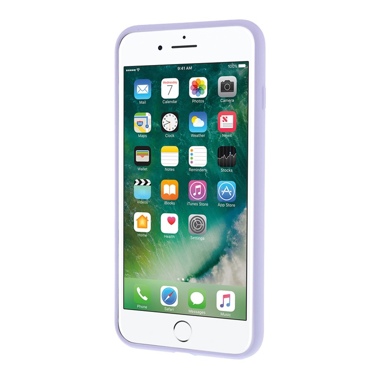 Coque De Protection En Silicone Solide Pour Téléphone Portable Pour IPhone 7 Plus / 8 Plus - Violet-4