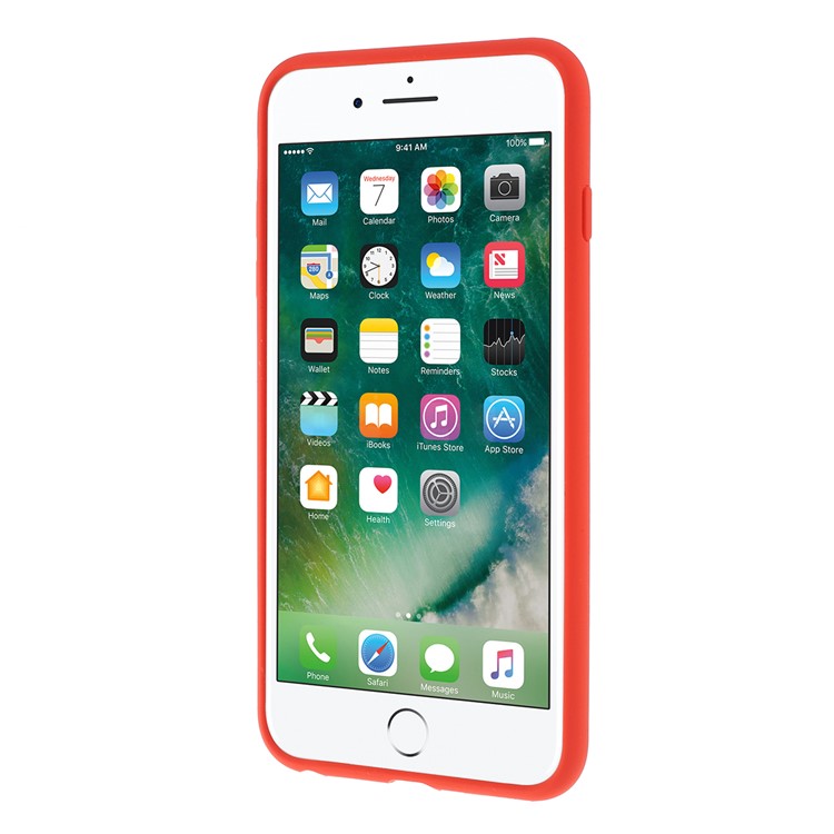 Heart Pattern Solid Silicone Mobile Phone Casing for iPhone 6 Plus/6s Plus 5.5-inch - Watermelon Red-4