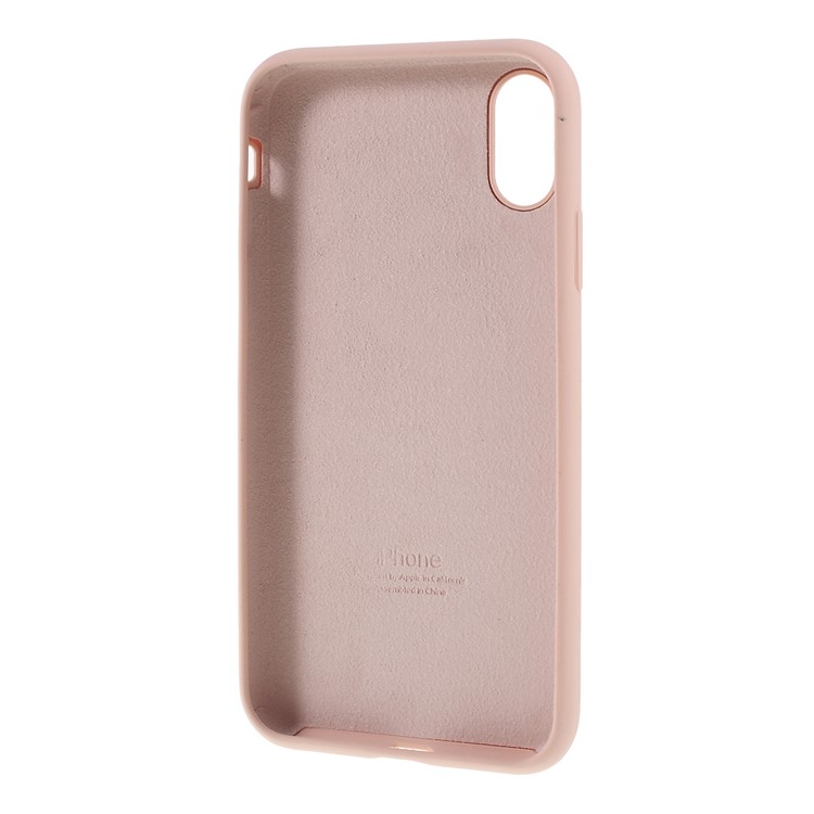 Cassa Del Telefono Cellulare In Silicone Solido Modello Cuore Per Iphone XR 6,1 Pollici - Rosa Chiaro-2