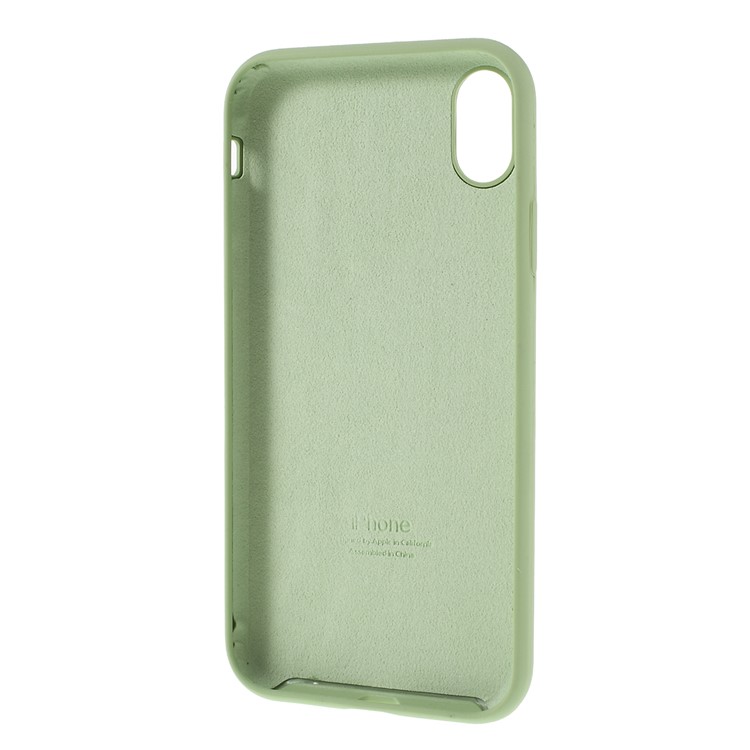 Caixa Do Telefone Móvel Do Silicone Contínuo Do Teste Padrão Do Coração Para O Iphone XR 6,1 Polegadas - Verde-3