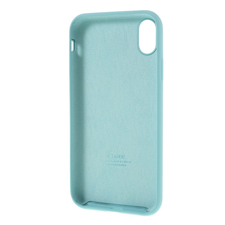 Coque En Silicone Solide Motif Coeur Pour Iphone XR 6.1 Pouces - Bleu Ciel-2