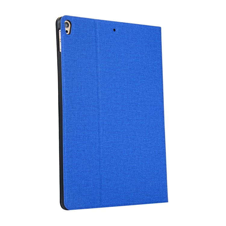 For iPad Air 10.5 inch (2019) Cloth Skin Leather Protective Case with Stand - Blue-3