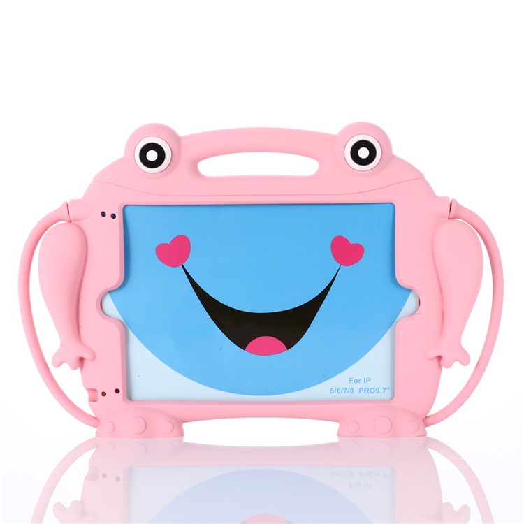

Kids Fun 3D Мультфильм Лягушка Силиконовый Планшет Чехол Для Ipad 9,7-дюймовый (2017) /9,7-дюймовый (2018) / Ipad 6 / Ipad 5 - Розовый, iPad 9.7-inch (2018)