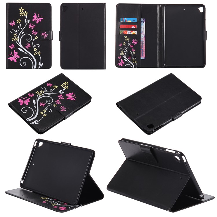 Pattern Printing Wallet Stand Leather Case for iPad mini5 (2019) - Black-8