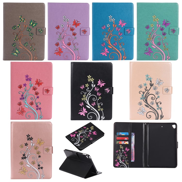 Pattern Printing Wallet Stand Leather Case for iPad mini5 (2019) - Black-9