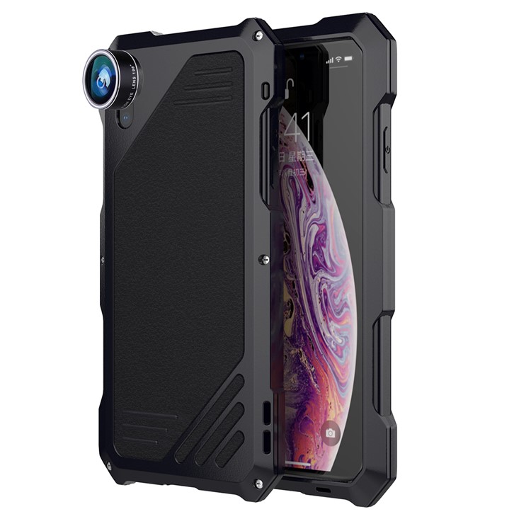 VIKING Shockproof Dirt-proof Case with Three Interchangeable Lens for	iPhone X / XS - Black-2