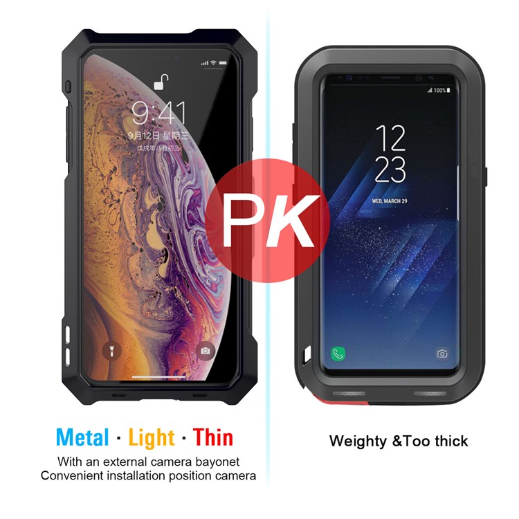 VIKING Shockproof Dirt-proof Case with Three Interchangeable Lens for iPhone XS Max 6.5 inch - Black-9