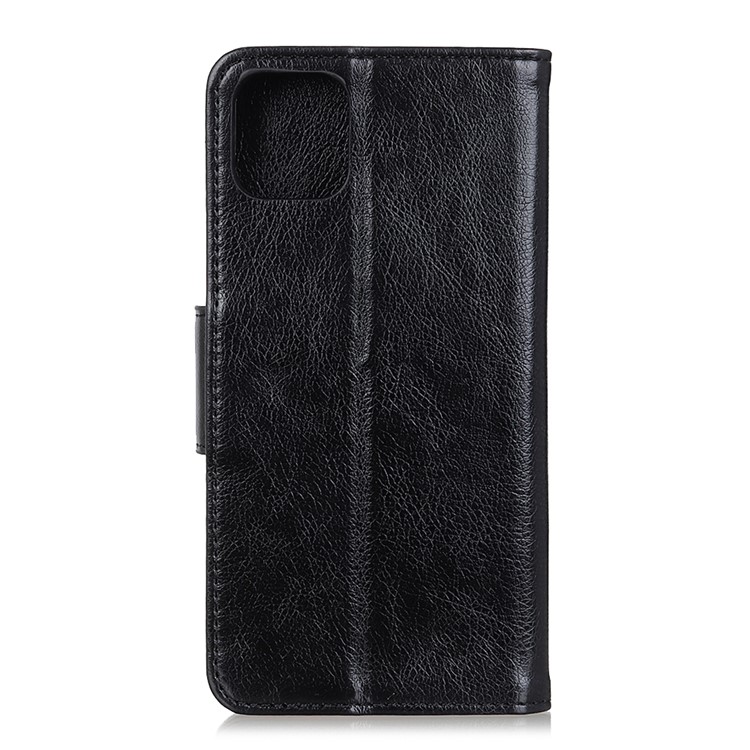 Nappa Texture Split Leather Wallet Cell Phone Cover for iPhone XS 5.8 inch - Black-3