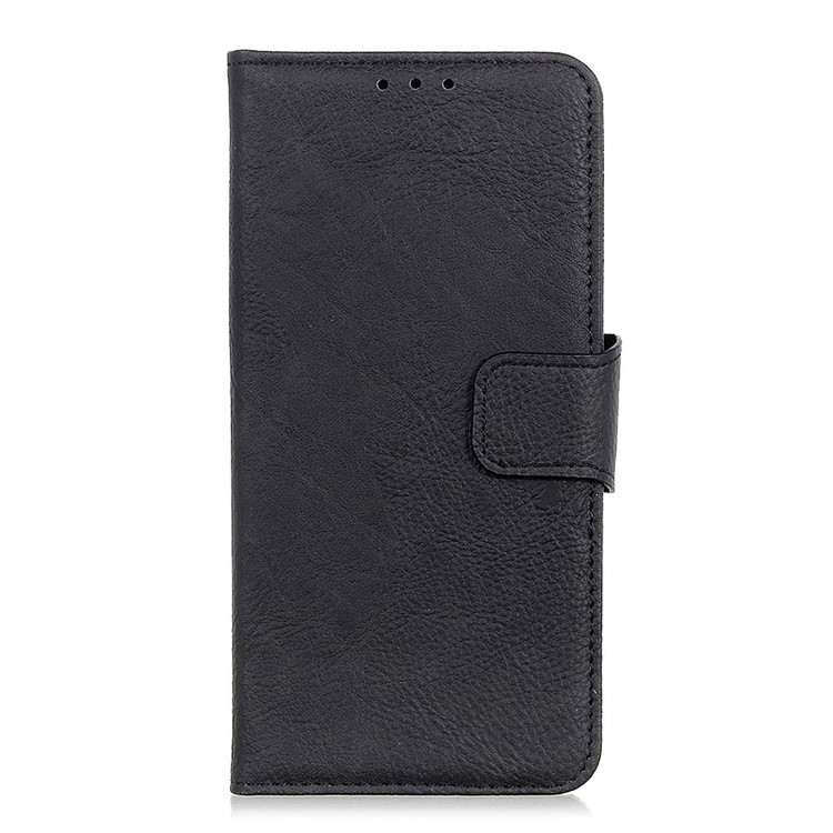 Litchi Skin PU Leather Wallet Case for iPhone XS 5.8 inch - Black-2