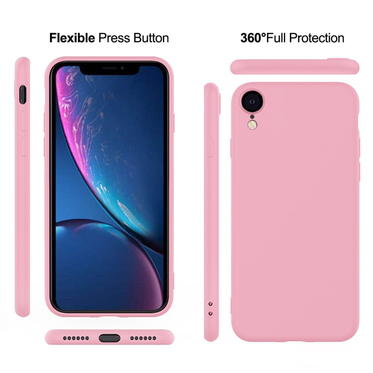 X-LEVEL Dynamic Series Upgraded Anti-Drop Silicone Phone Case for iPhone XR 6.1 inch - Pink-6