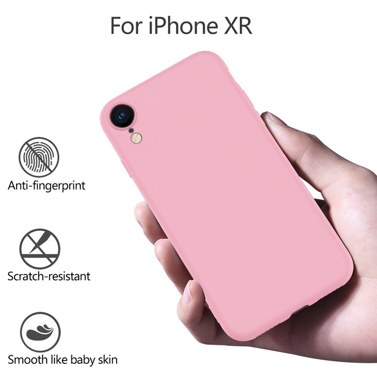 X-LEVEL Dynamic Series Upgraded Anti-Drop Silicone Phone Case for iPhone XR 6.1 inch - Pink-7