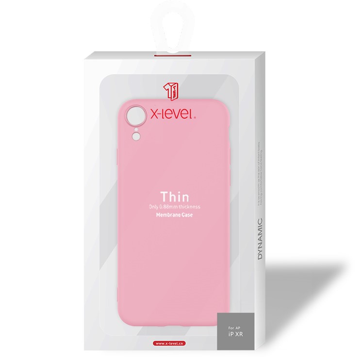 X-LEVEL Dynamic Series Upgraded Anti-Drop Silicone Phone Case for iPhone XR 6.1 inch - Pink-8