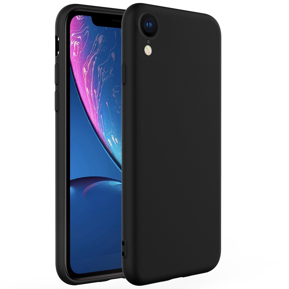 X-LEVEL Dynamic Series Upgraded Anti-Drop Silicone Phone Case for iPhone XR 6.1 inch - Black
