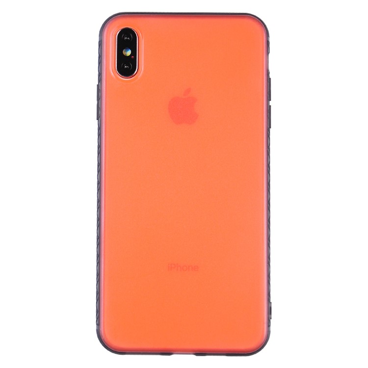 

Matte Translucent PC + TPU Hybrid Phone Case for iPhone X / iPhone Xs - Orange, iPhone Xs
