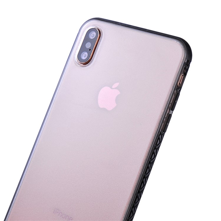 Matte Translucent PC + TPU Hybrid Phone Case for iPhone XS Max 6.5 inch - Pink-3