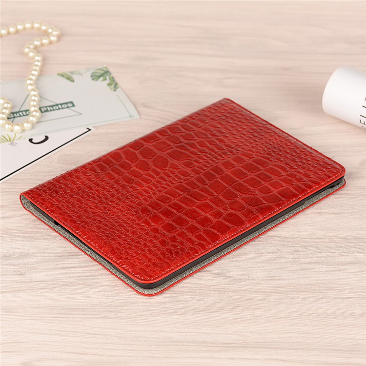 Crocodile Skin Wallet Stand Leather Tablet Case for iPad mini (2019) 7.9 inch/mini 4/3/2/1 - Red-6