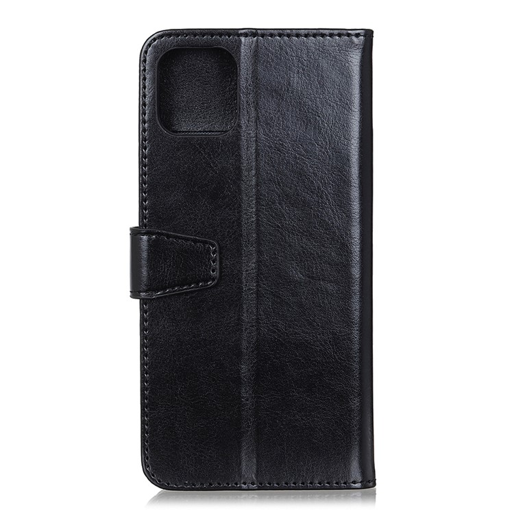 Crazy Horse Leather Wallet Stand Case for iPhone (2019) 6.5-inch - Black-3