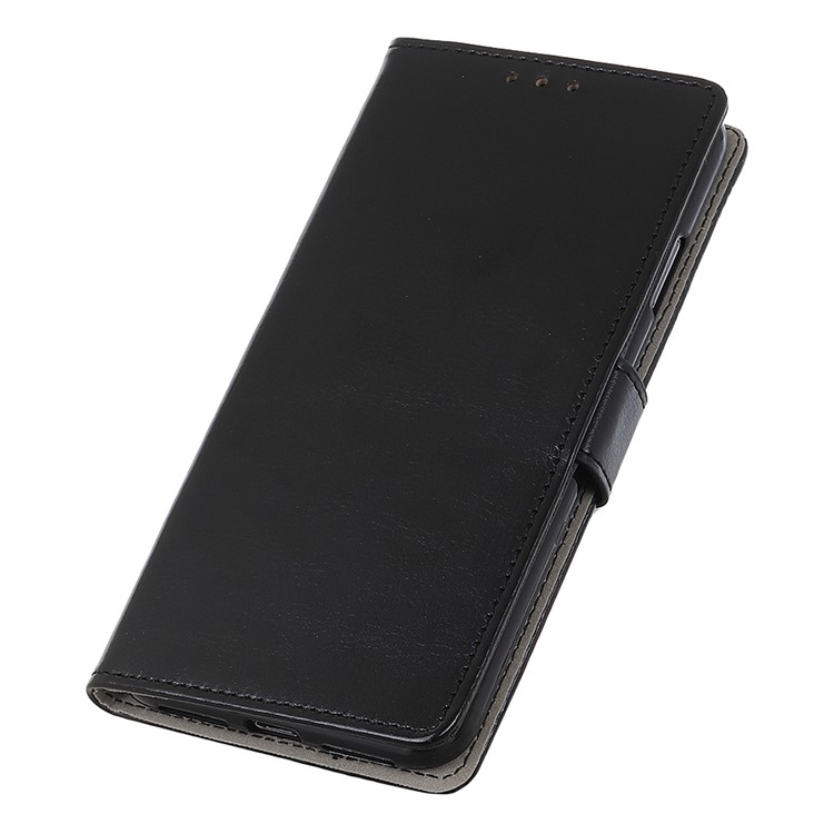 Crazy Horse Leather Wallet Stand Case for iPhone (2019) 6.5-inch - Black-6