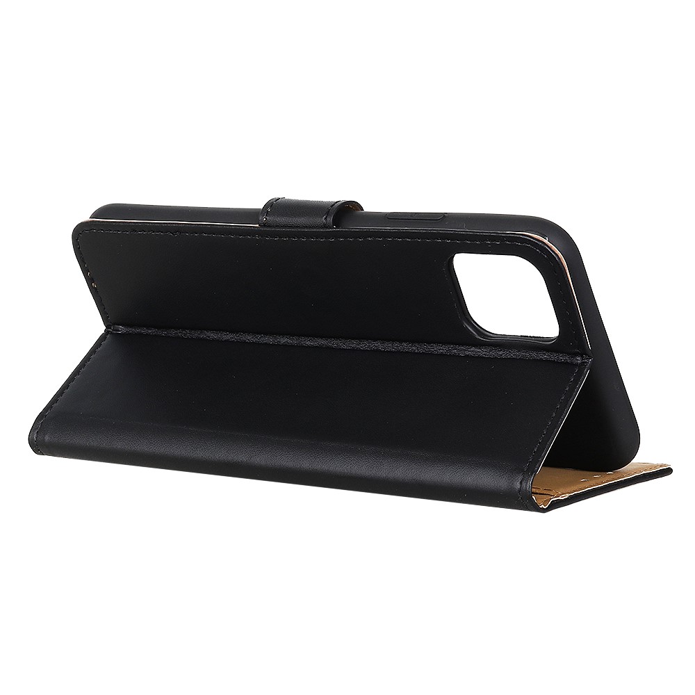 Wallet Leather Stand Case for iPhone (2019) 6.1-inch - Black-4