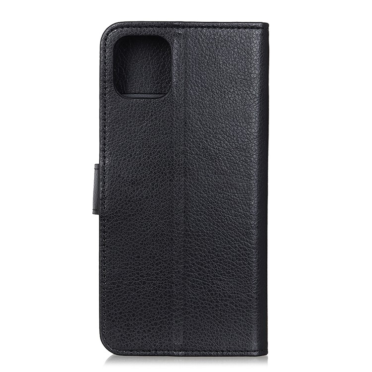 Litchi Skin Wallet Leather Stand Case for iPhone (2019) 5.8-inch - Black-3