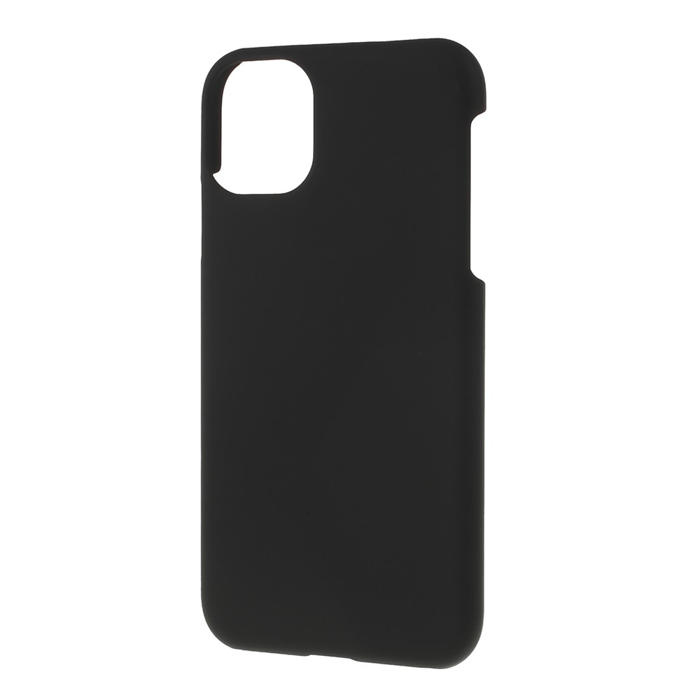Rubberized Plastic Hard Phone Case Cover for iPhone 11 6.1 inch (2019) - Black-2