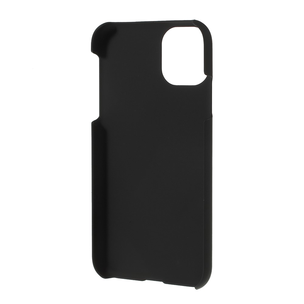 Rubberized Plastic Hard Phone Case Cover for iPhone 11 6.1 inch (2019) - Black-3
